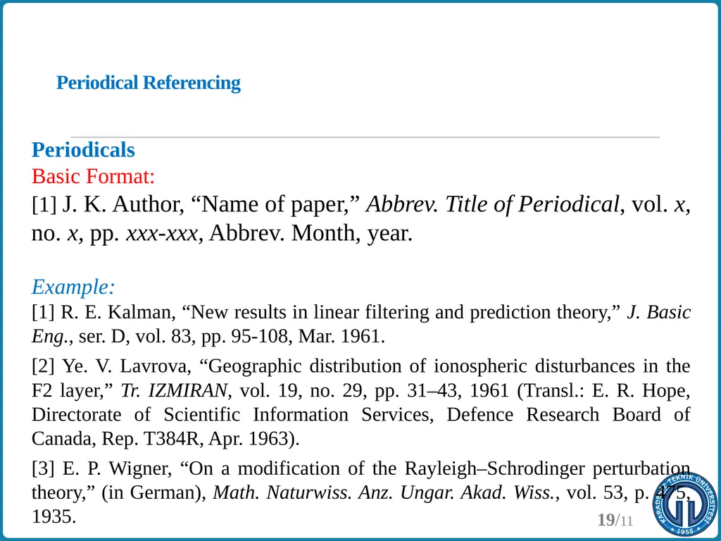 Writing Technical Reports Yrd. Doç. Dr. YUSUF - slide 19 of 19