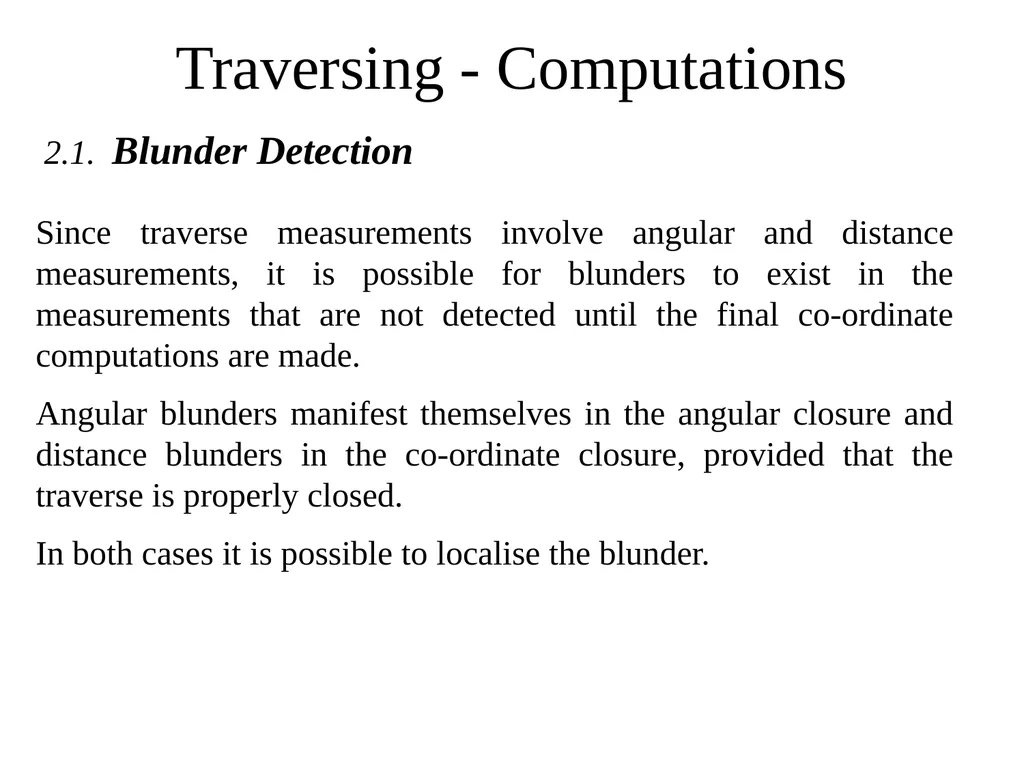 TRAVERSING Computations Traversing - Computations - slide 27 of 31
