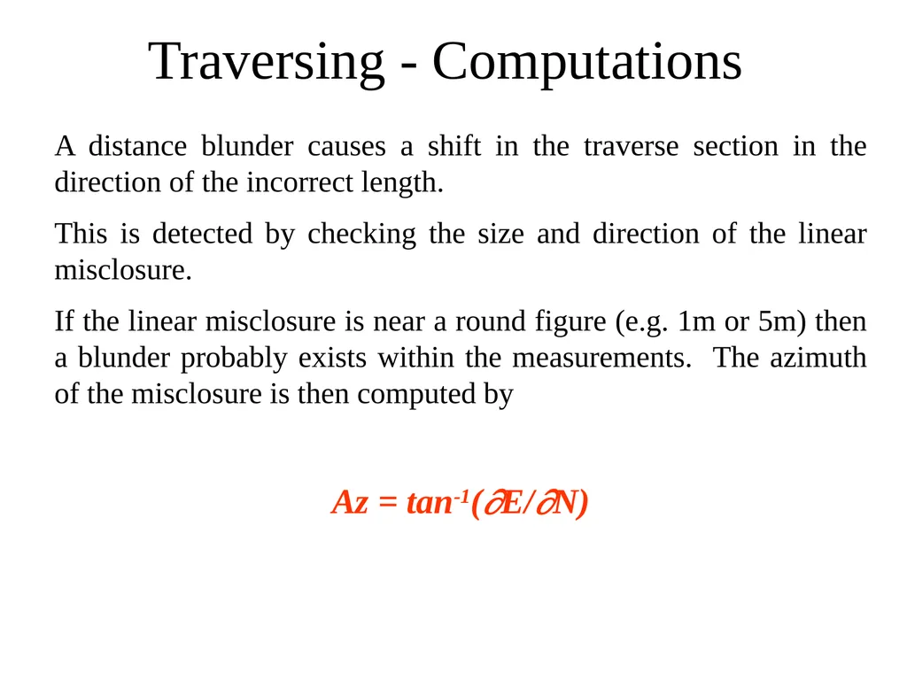 TRAVERSING Computations Traversing - Computations - slide 29 of 31