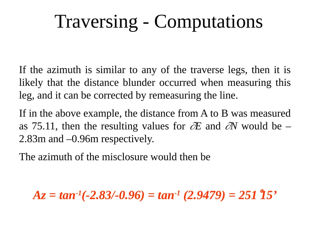 TRAVERSING Computations Traversing - Computations - slide 30 of 31