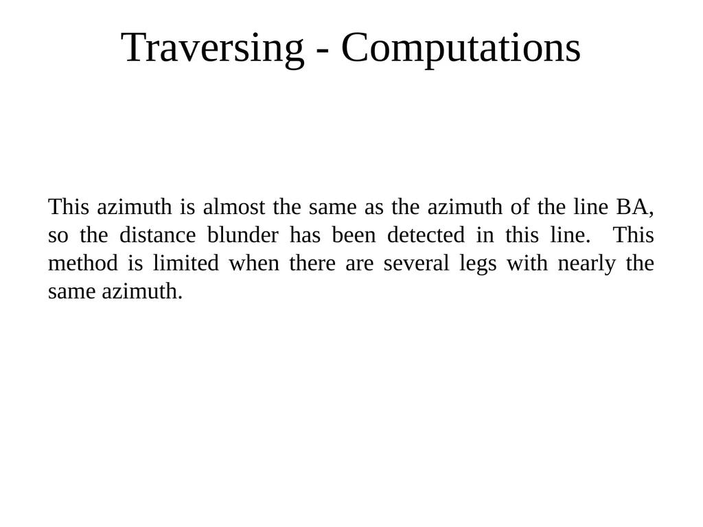 TRAVERSING Computations Traversing - Computations - slide 31 of 31
