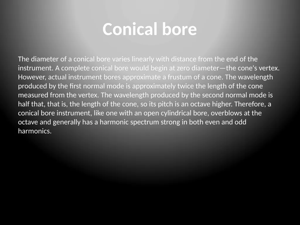 A Few Flute FYIs: A Slide Show Cylindrical bore - slide 4 of 6