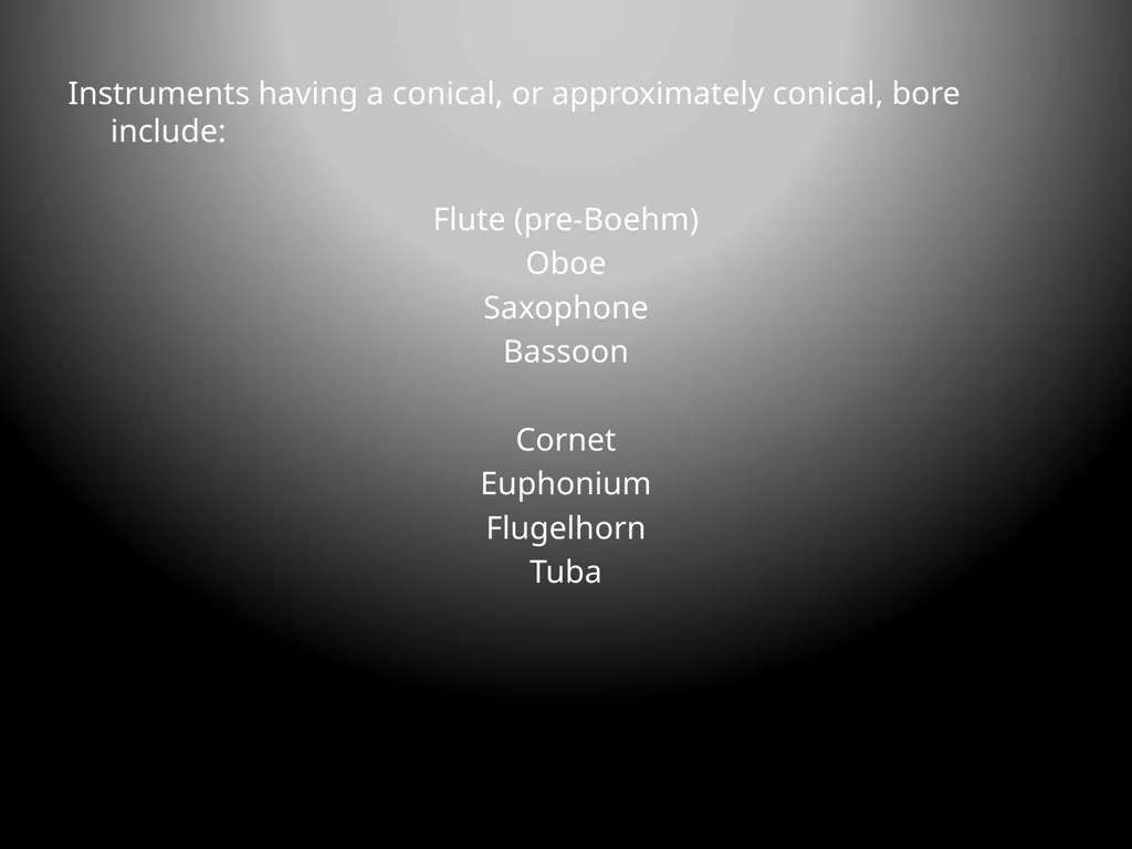 A Few Flute FYIs: A Slide Show Cylindrical bore - slide 5 of 6