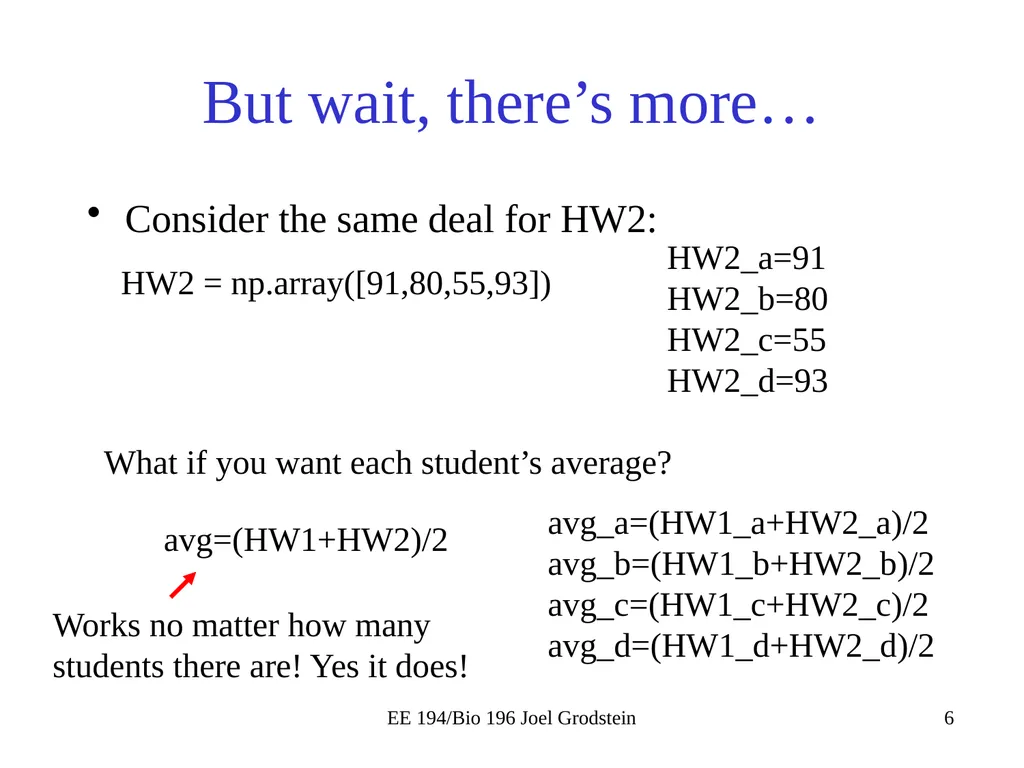 EE 194/BIO 196: Modeling,simulating and optimizing - slide 6 of 38