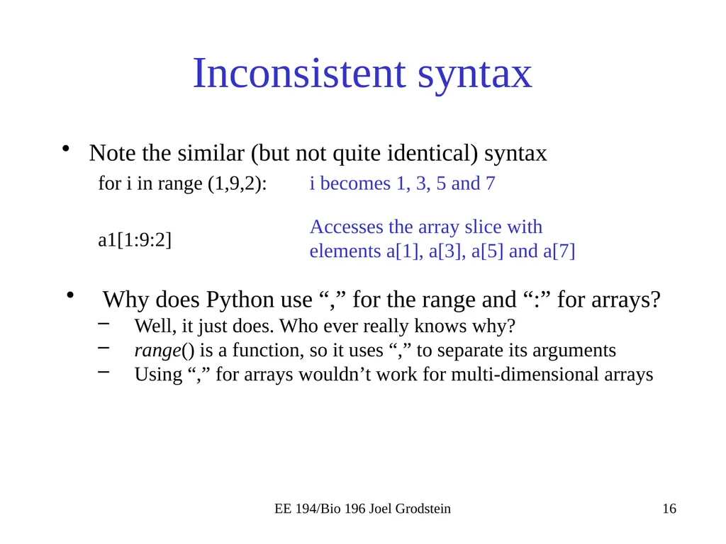 EE 194/BIO 196: Modeling,simulating and optimizing - slide 16 of 38