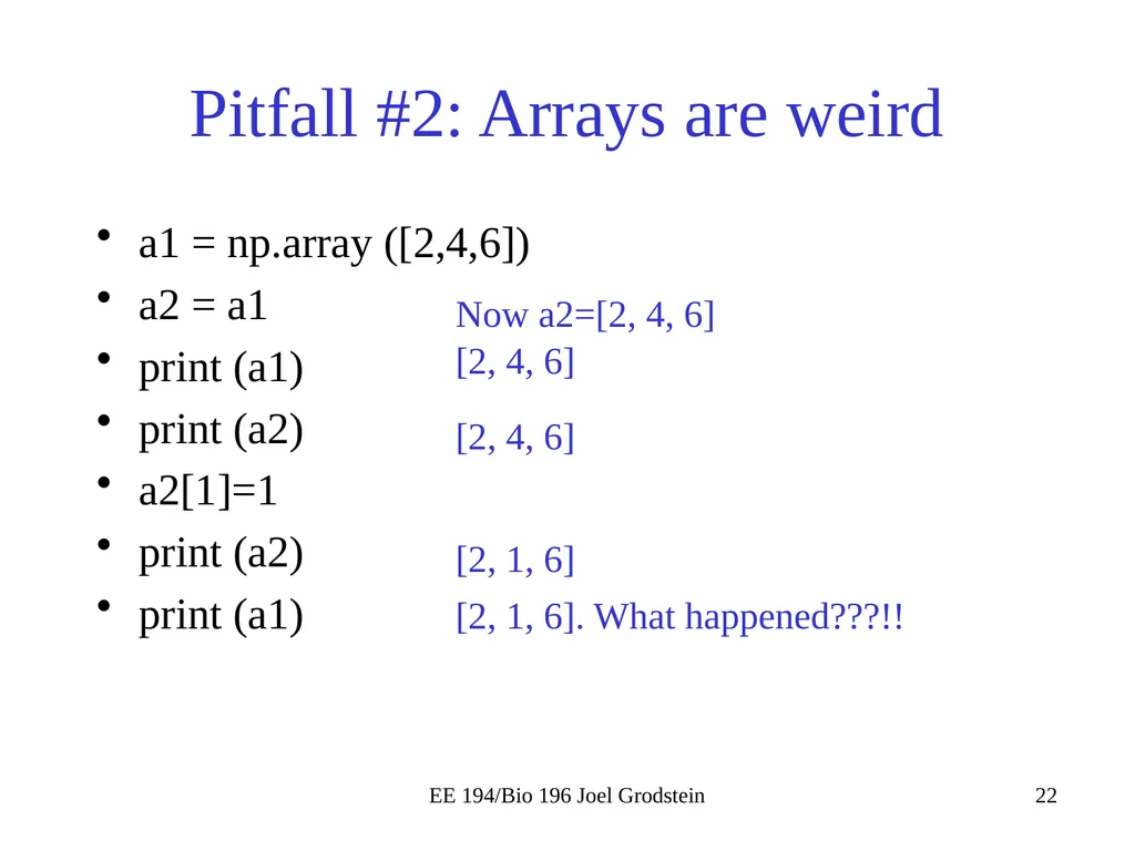 EE 194/BIO 196: Modeling,simulating and optimizing - slide 22 of 38
