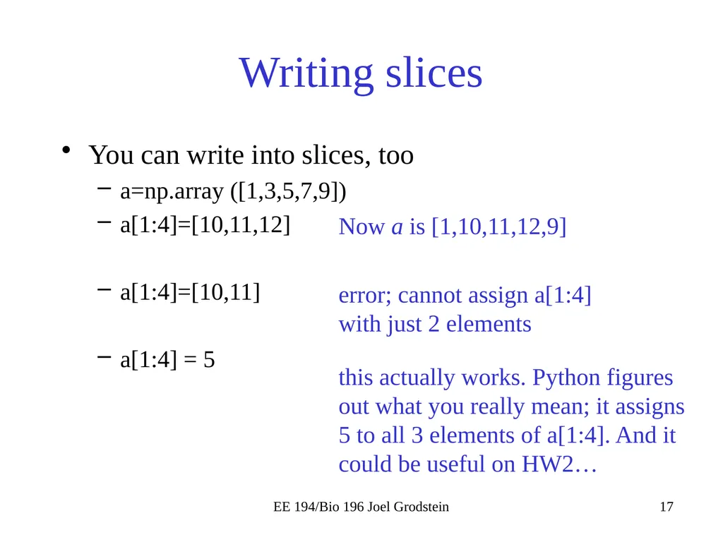 EE 194/BIO 196: Modeling,simulating and optimizing - slide 17 of 38