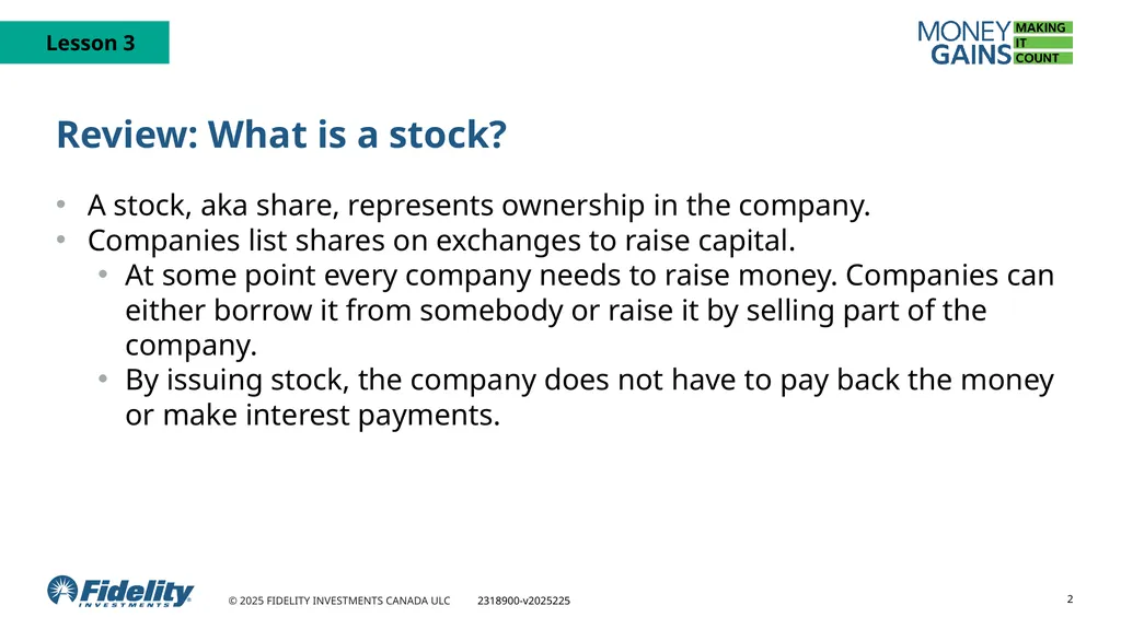 How do stock markets work? 1 Review: What is a - slide 2 of 16