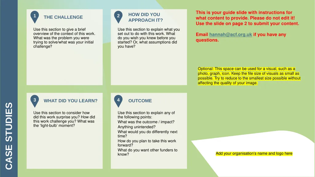 Use this section to give a brief overview of the - slide 1 of 2