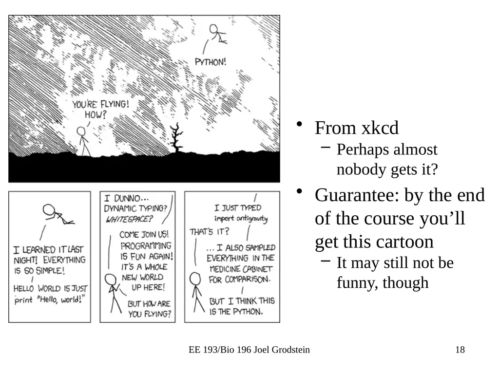 EE 193/Bio 196 Modeling,simulating and optimizing - slide 18 of 24