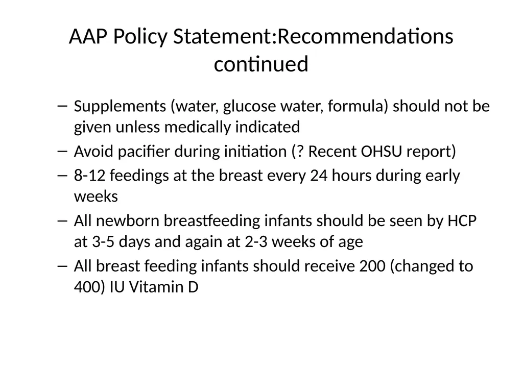 Infant Feeding: Human Milk and Formula Infant - slide 44 of 95