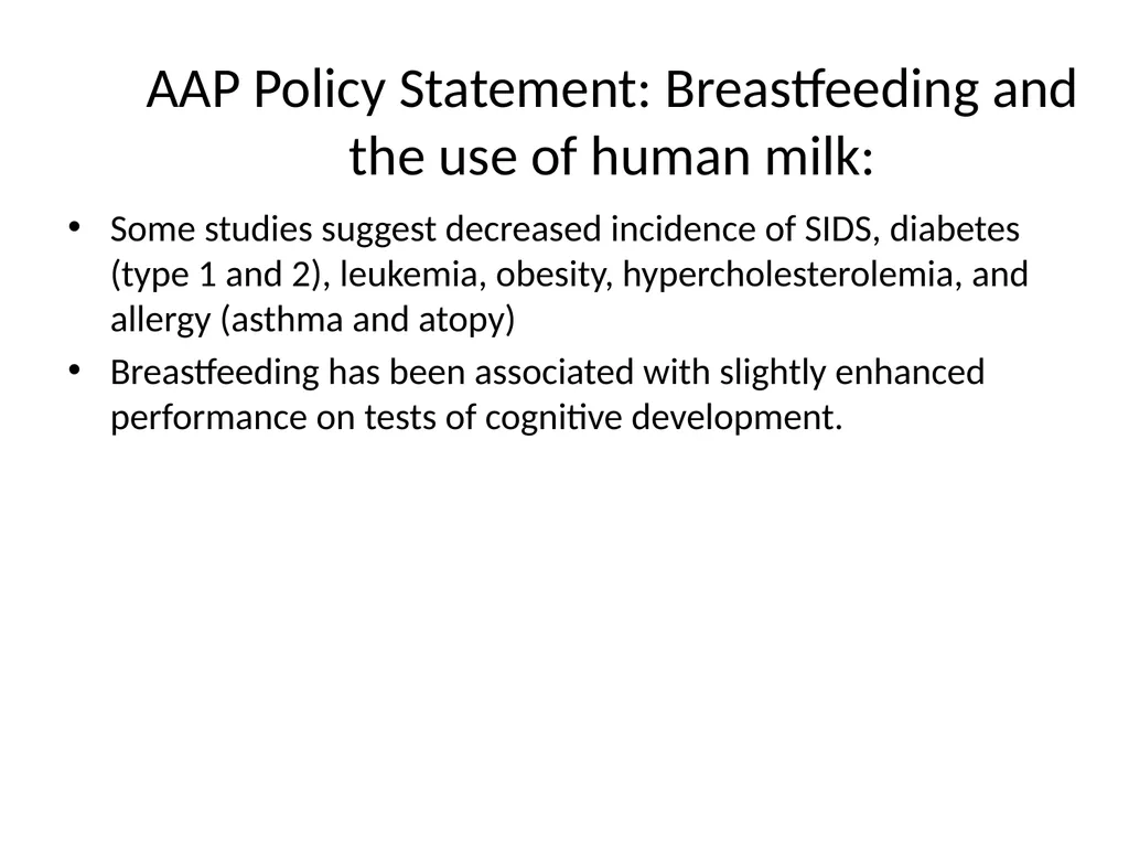 Infant Feeding: Human Milk and Formula Infant - slide 47 of 95