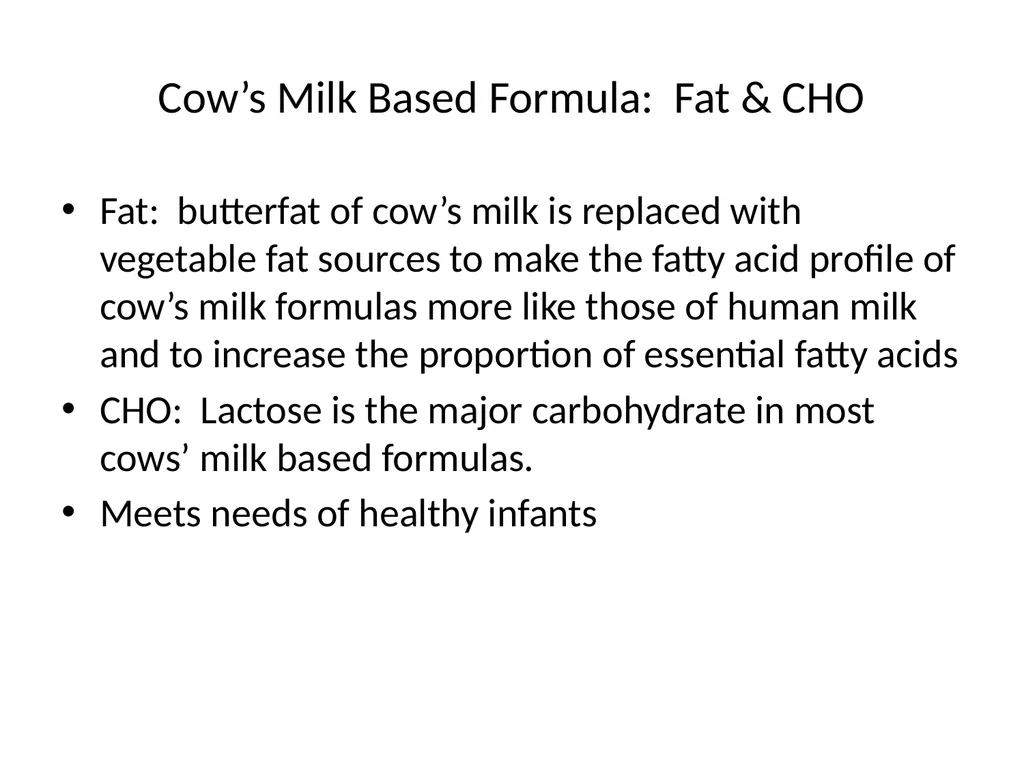 Infant Feeding: Human Milk and Formula Infant - slide 61 of 95