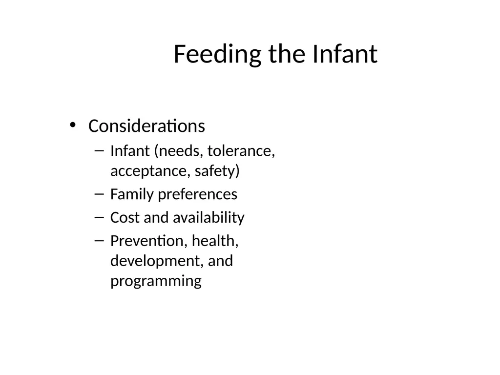 Infant Feeding: Human Milk and Formula Infant - slide 3 of 95