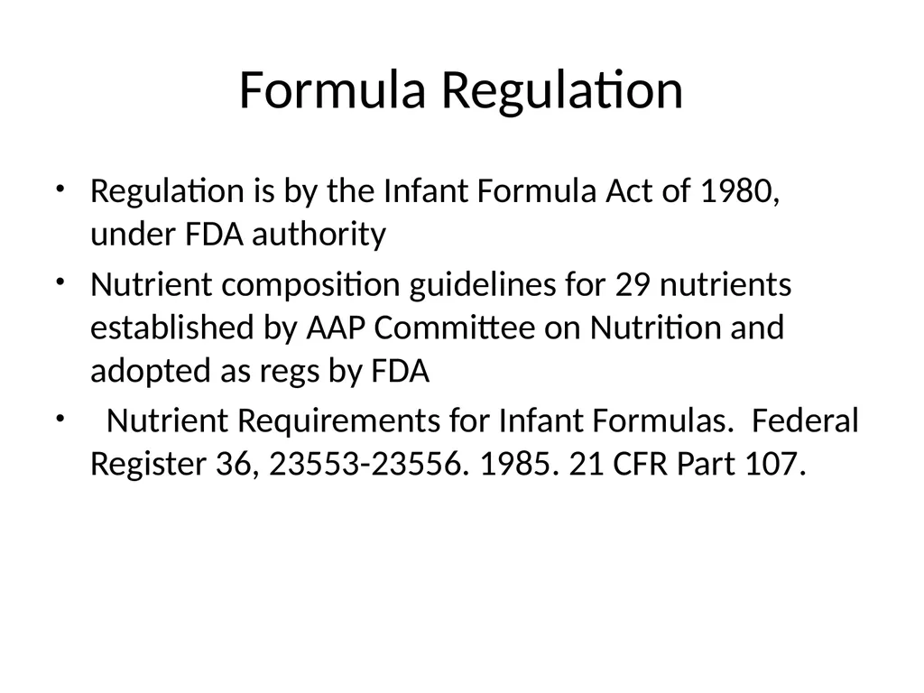 Infant Feeding: Human Milk and Formula Infant - slide 89 of 95