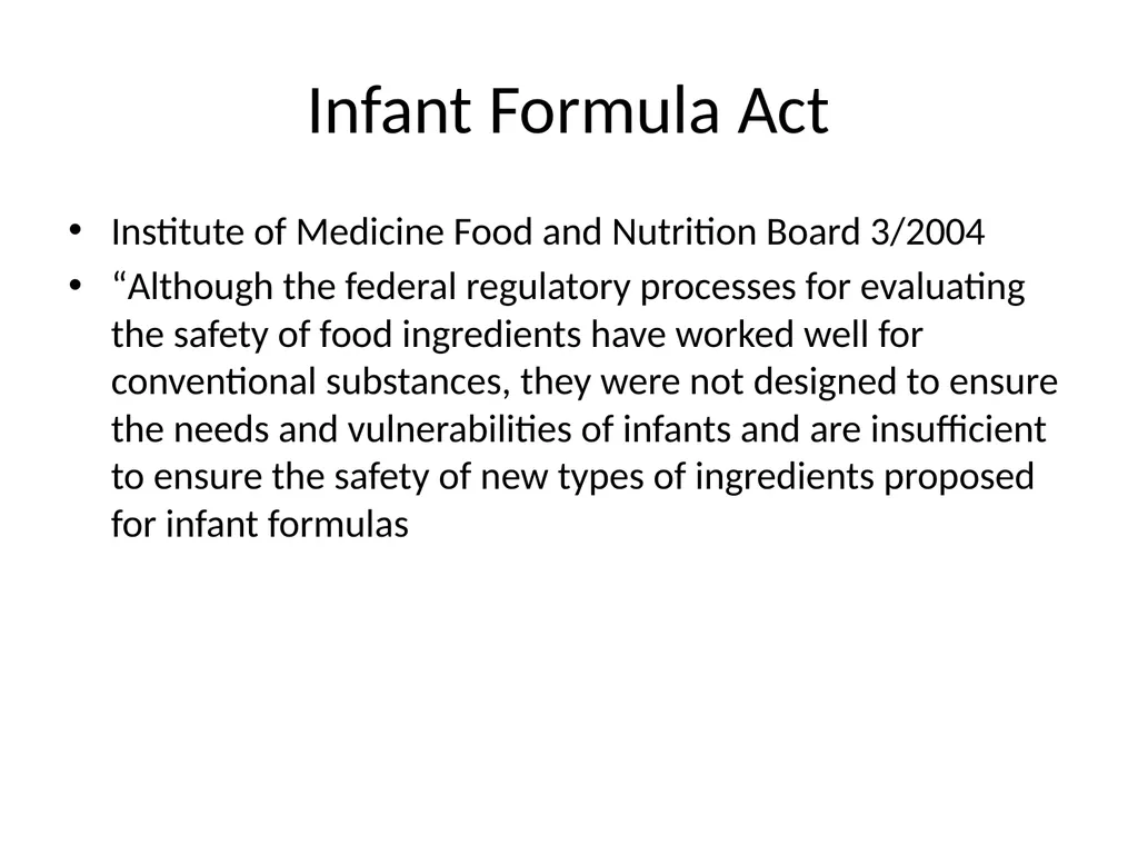 Infant Feeding: Human Milk and Formula Infant - slide 90 of 95