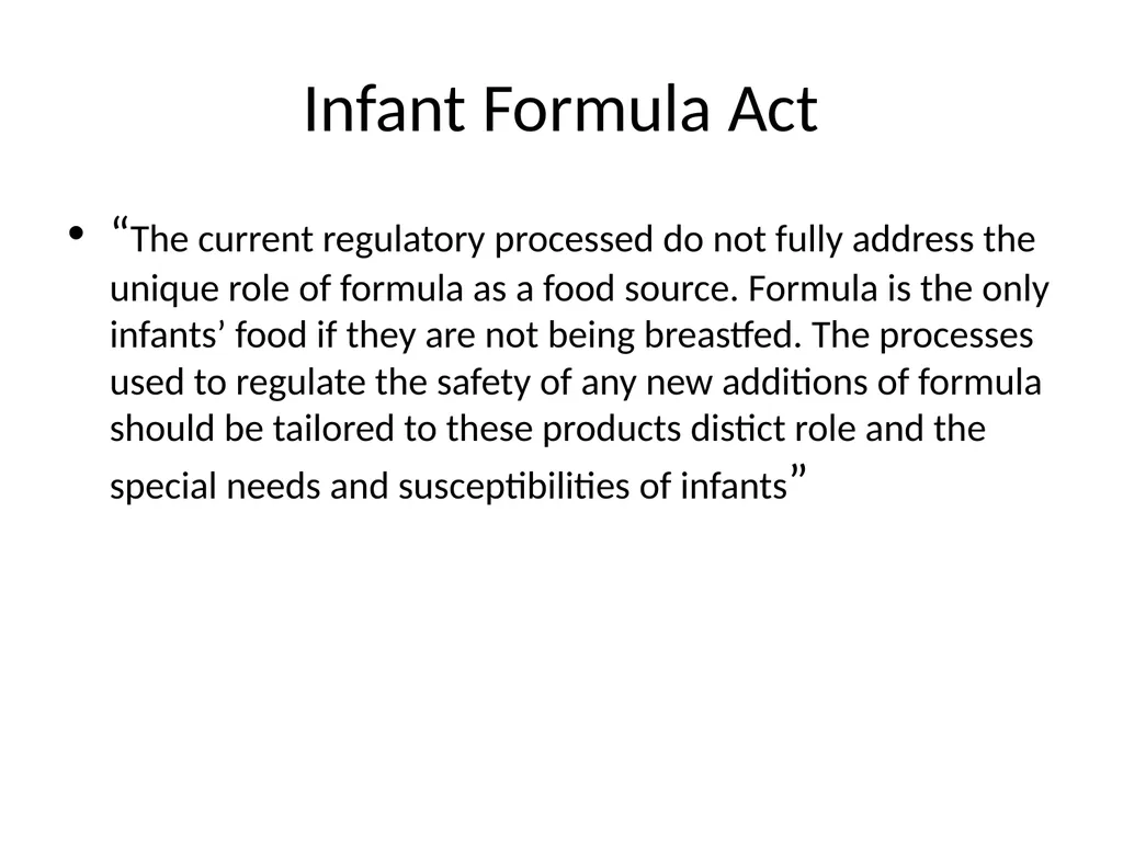 Infant Feeding: Human Milk and Formula Infant - slide 91 of 95