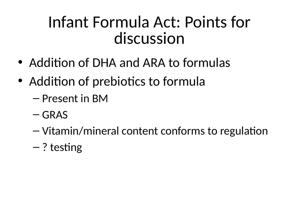 Infant Feeding: Human Milk and Formula Infant - slide 93 of 95