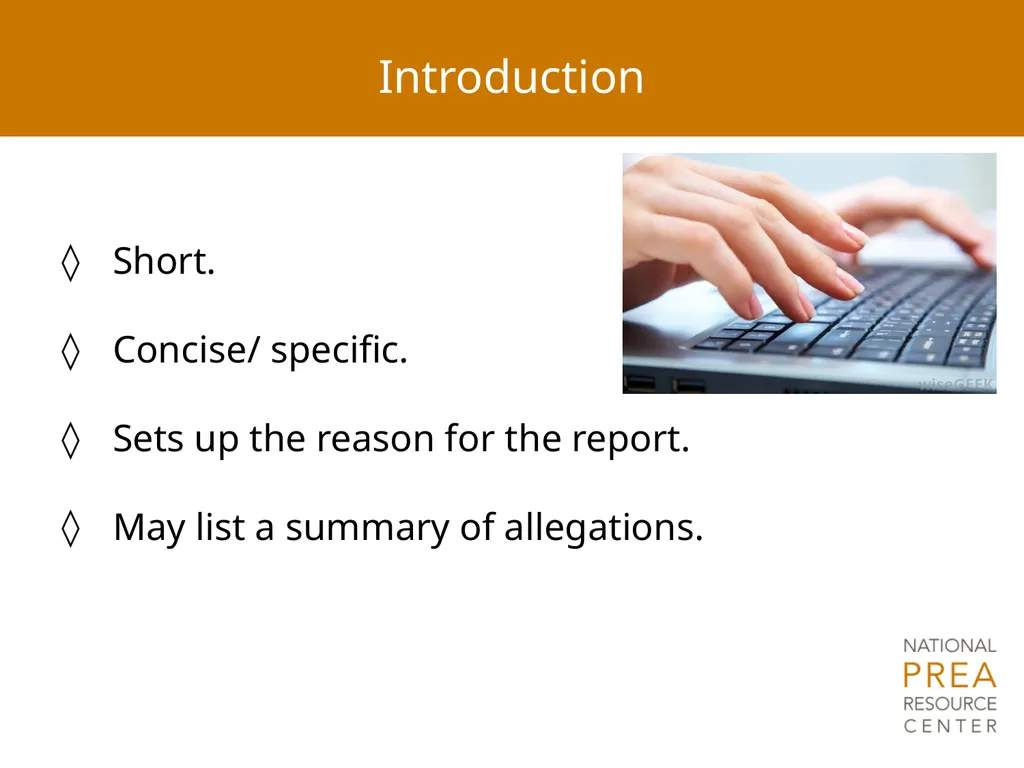 MODULE 8 Report Writing Notice of Federal Funding - slide 11 of 30