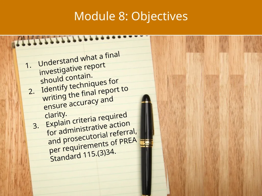 MODULE 8 Report Writing Notice of Federal Funding - slide 2 of 30