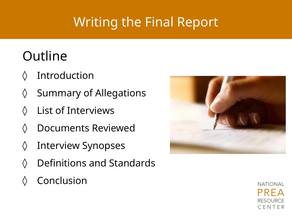 MODULE 8 Report Writing Notice of Federal Funding - slide 10 of 30