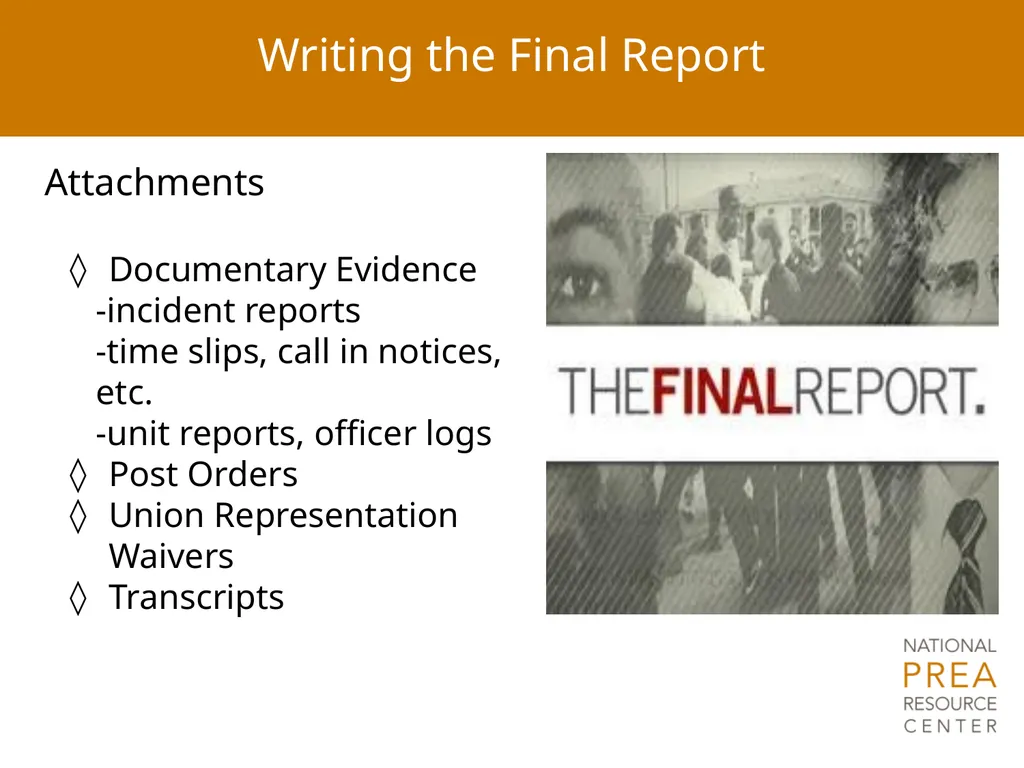 MODULE 8 Report Writing Notice of Federal Funding - slide 27 of 30