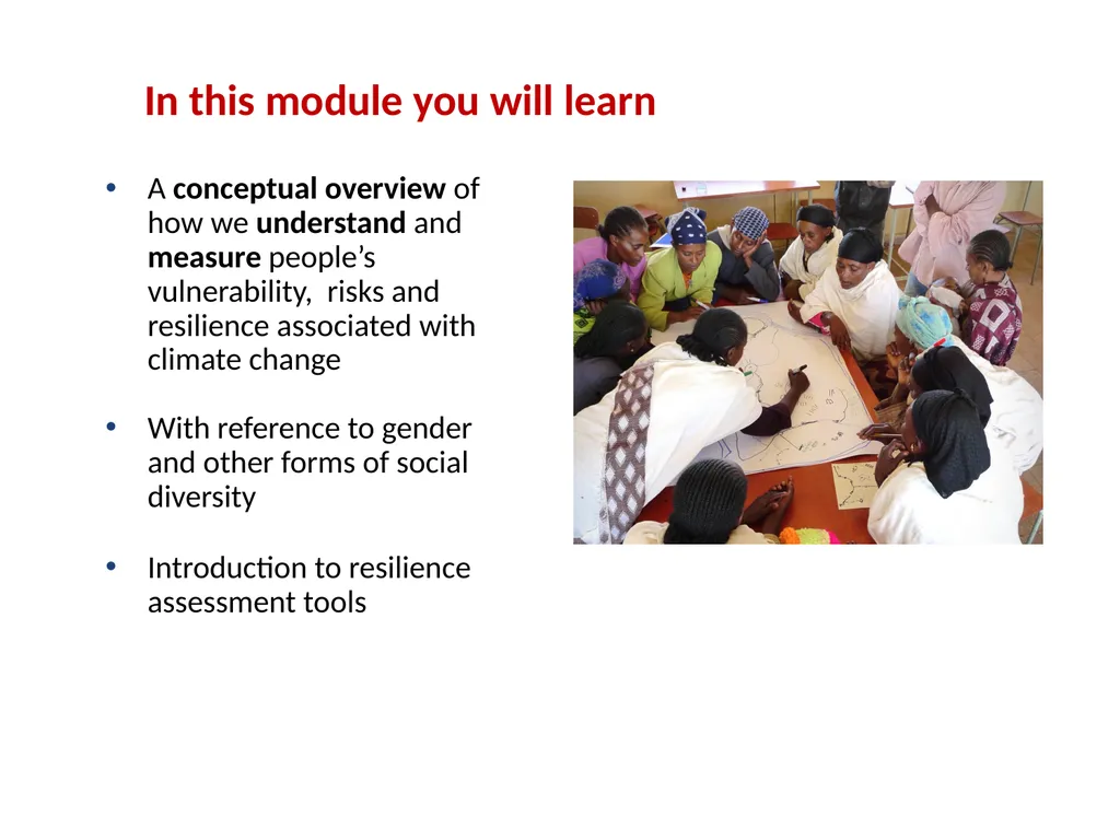 Gender and social inclusion Assessing people’s - slide 2 of 30