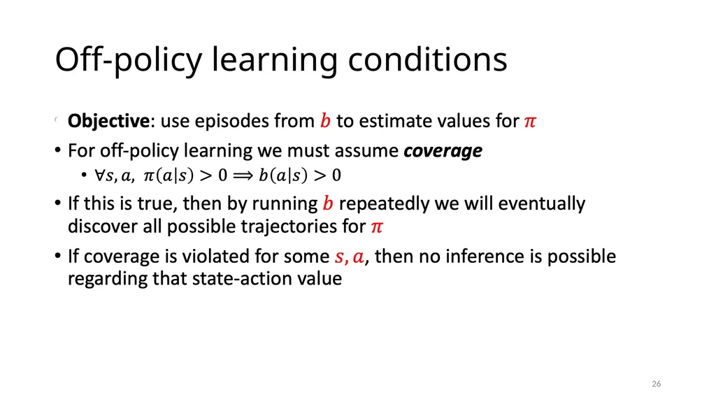 CSCE-642 Reinforcement Learning Chapter 5: Monte - slide 26 of 74