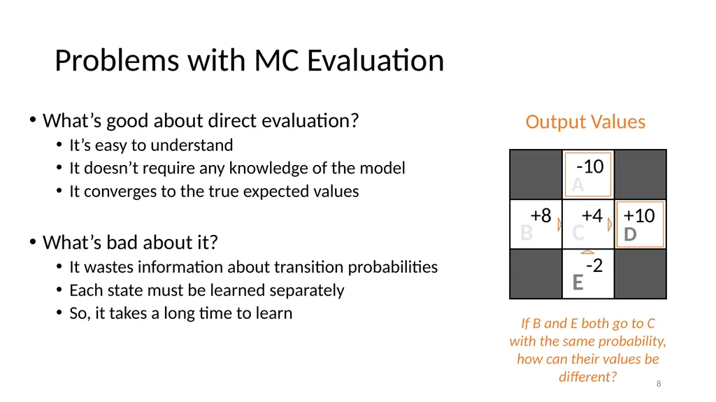 CSCE-642 Reinforcement Learning Chapter 5: Monte - slide 8 of 74