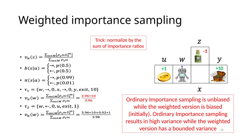 CSCE-642 Reinforcement Learning Chapter 5: Monte - slide 33 of 74