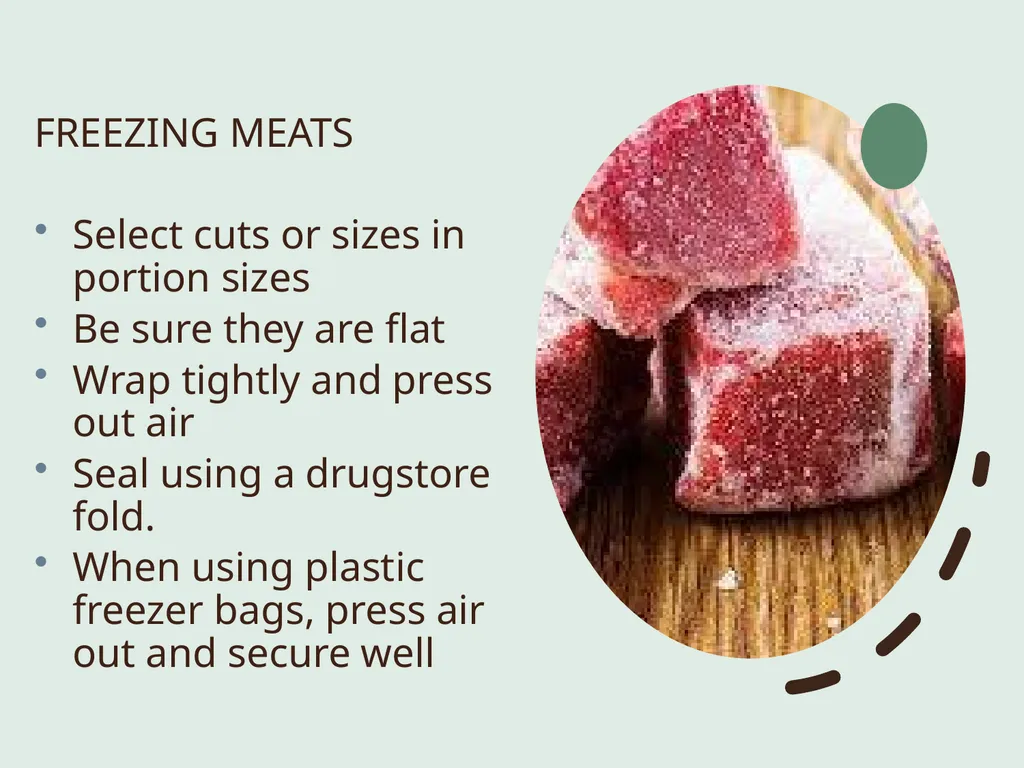 Basic Practices of Freezing Food Washington State - slide 42 of 52