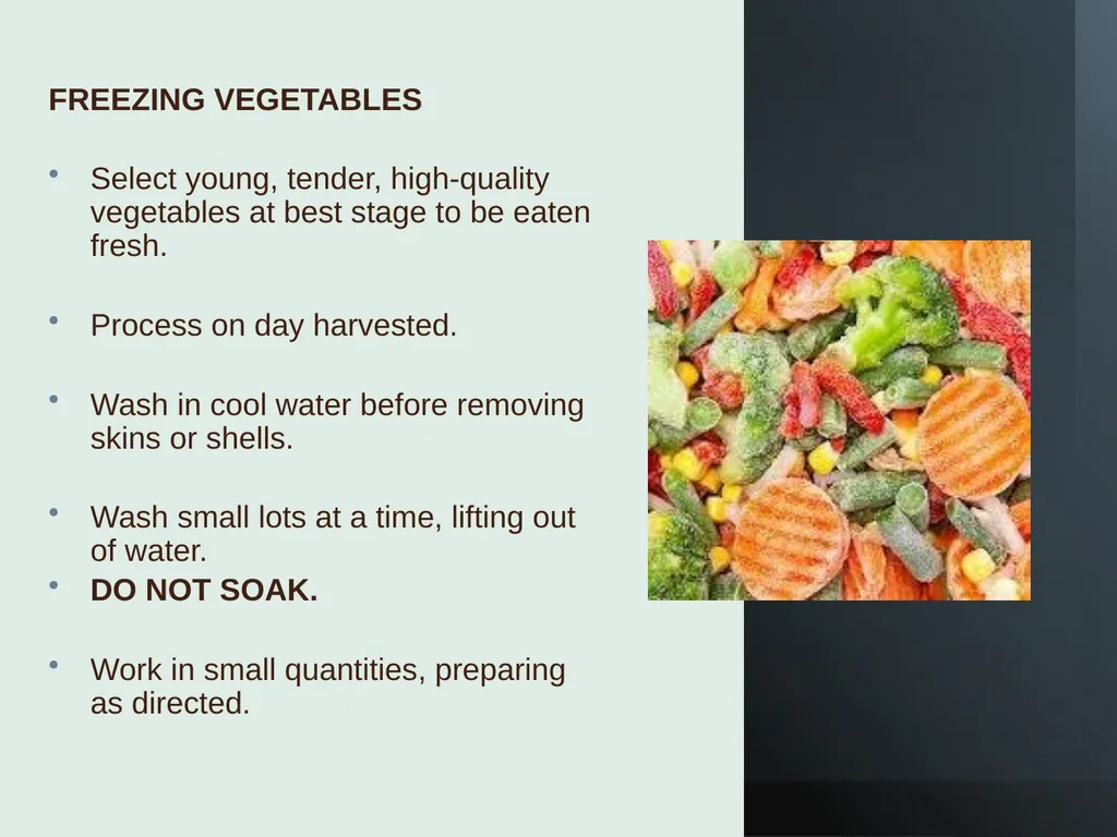 Basic Practices of Freezing Food Washington State - slide 32 of 52