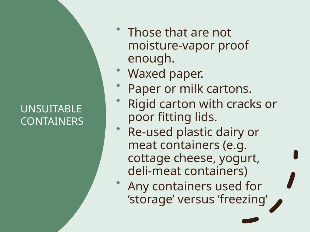 Basic Practices of Freezing Food Washington State - slide 20 of 52