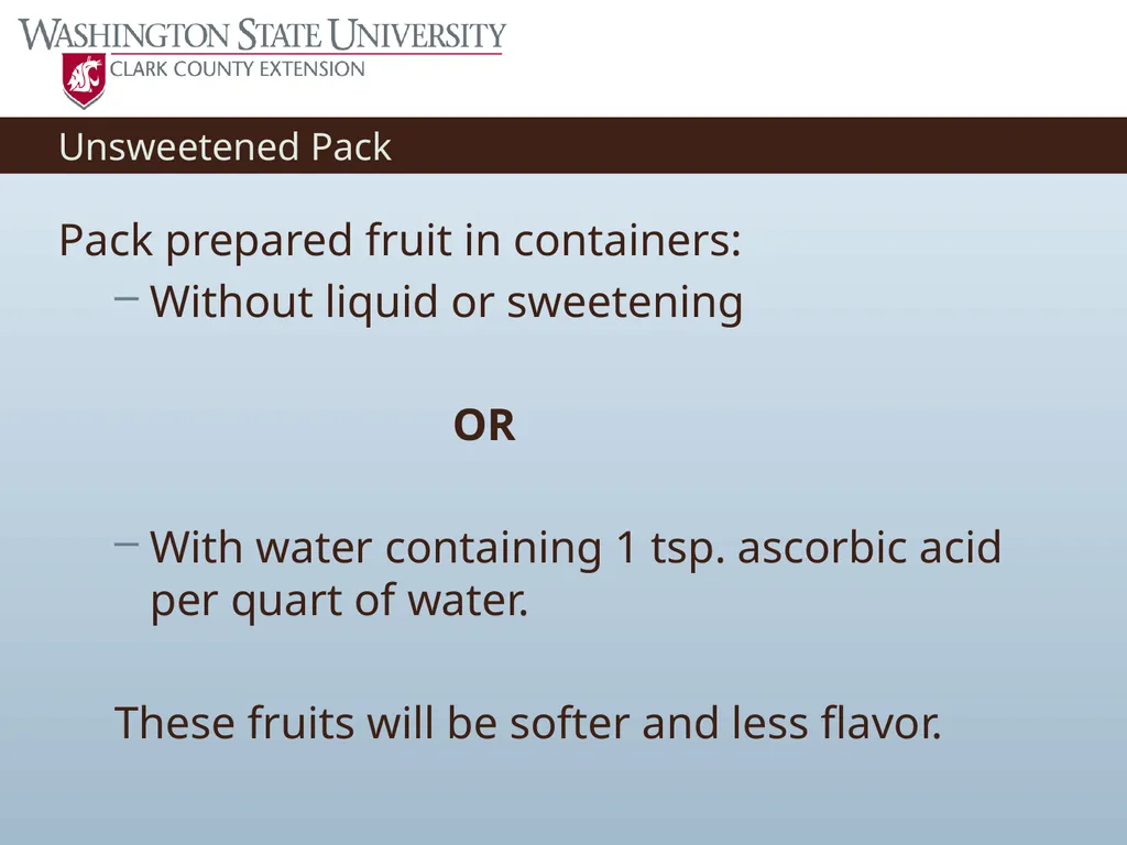 Basic Practices of Freezing Food Washington State - slide 29 of 52