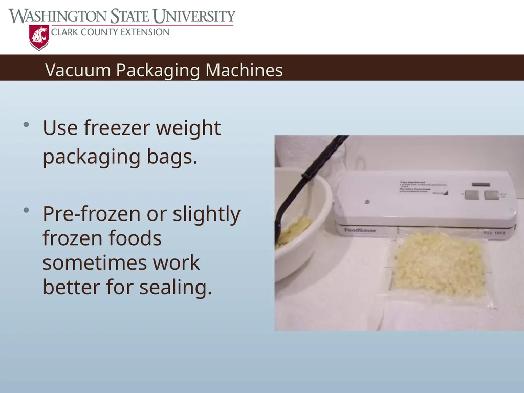 Basic Practices of Freezing Food Washington State - slide 19 of 52