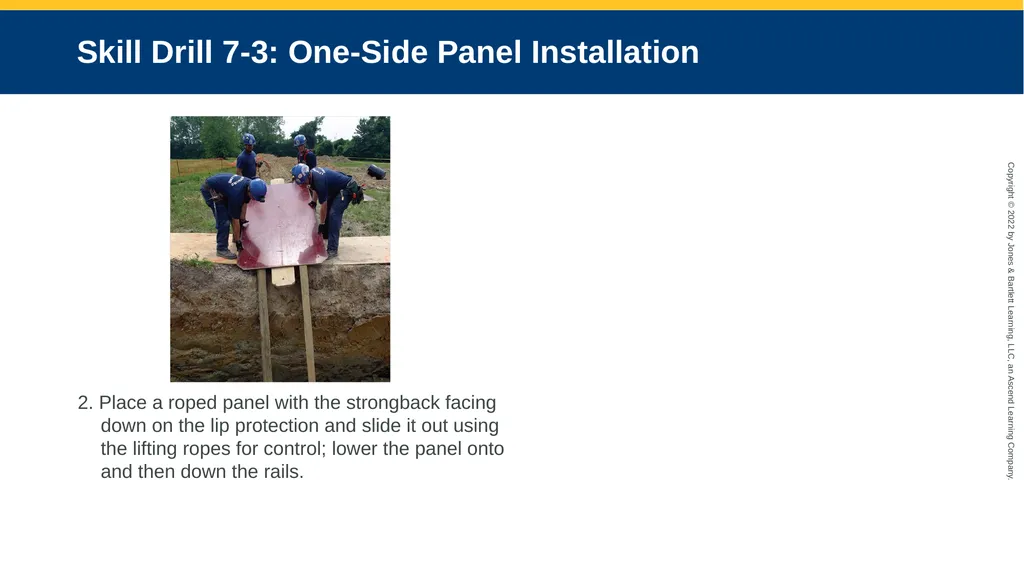 CHAPTER 7 Operations Level Trench Rescue Shoring - slide 9 of 22