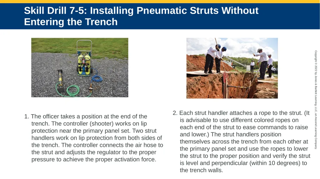 CHAPTER 7 Operations Level Trench Rescue Shoring - slide 13 of 22