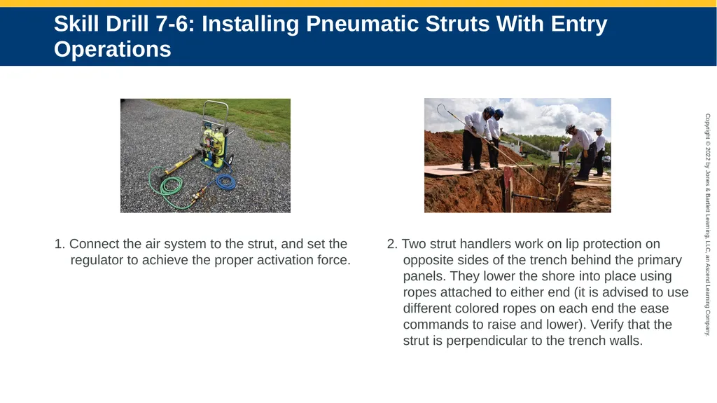CHAPTER 7 Operations Level Trench Rescue Shoring - slide 16 of 22
