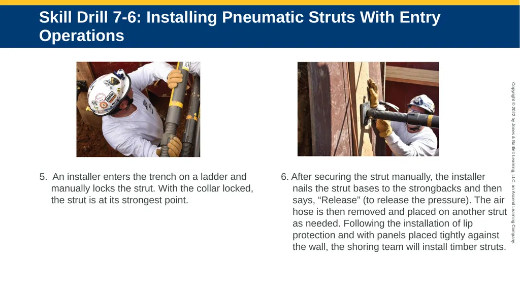 CHAPTER 7 Operations Level Trench Rescue Shoring - slide 18 of 22