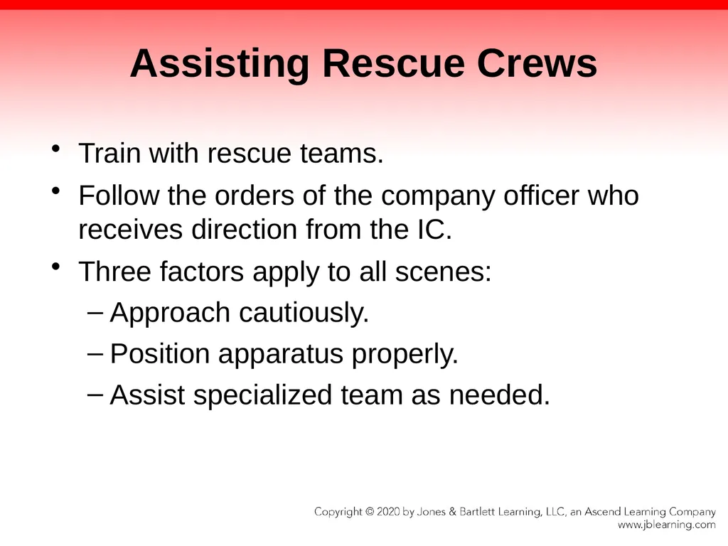 CHAPTER 25 Assisting Special Rescue Teams - slide 52 of 139