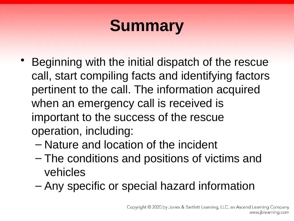 CHAPTER 25 Assisting Special Rescue Teams - slide 128 of 139