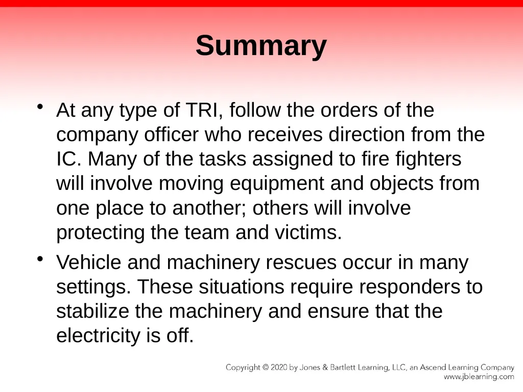 CHAPTER 25 Assisting Special Rescue Teams - slide 131 of 139