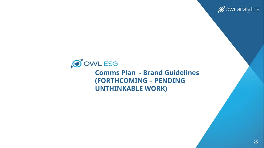 OWL ESG, Inc. Raising the Standards of ESG Data - slide 25 of 29