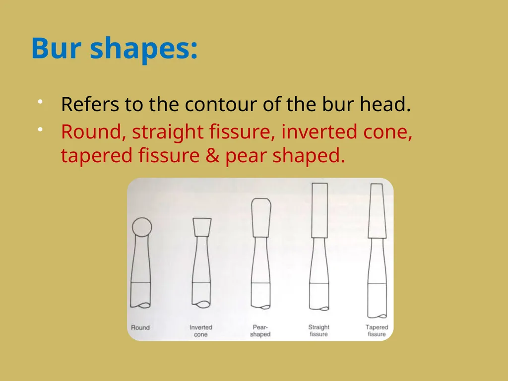 ROTARY INSTRUMENTS IN OPERATIVE DETISTRY SIBAR - slide 40 of 83