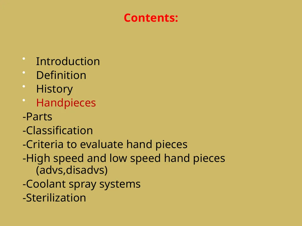 ROTARY INSTRUMENTS IN OPERATIVE DETISTRY SIBAR - slide 2 of 83