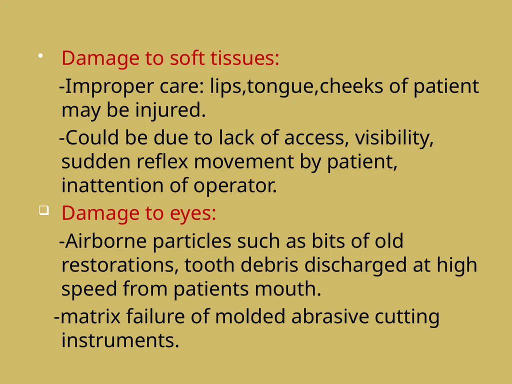 ROTARY INSTRUMENTS IN OPERATIVE DETISTRY SIBAR - slide 73 of 83