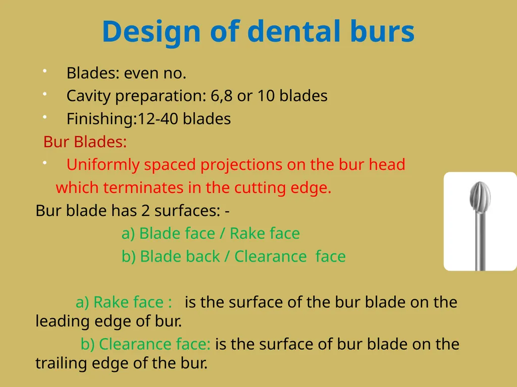 ROTARY INSTRUMENTS IN OPERATIVE DETISTRY SIBAR - slide 53 of 83