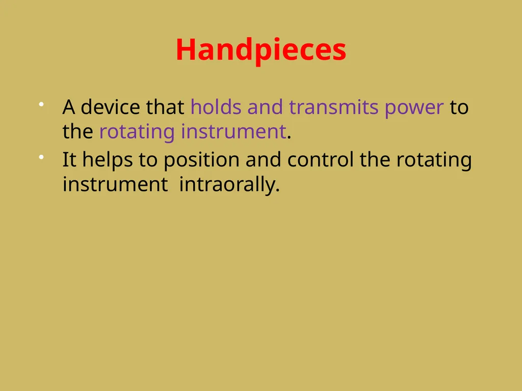 ROTARY INSTRUMENTS IN OPERATIVE DETISTRY SIBAR - slide 9 of 83