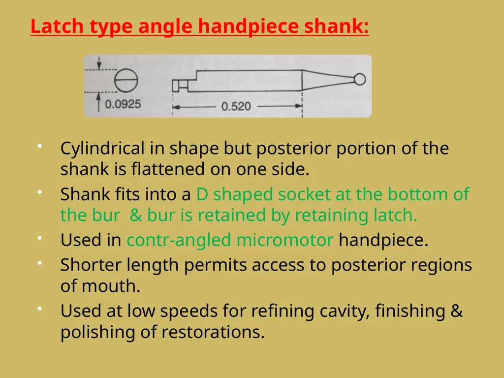 ROTARY INSTRUMENTS IN OPERATIVE DETISTRY SIBAR - slide 36 of 83