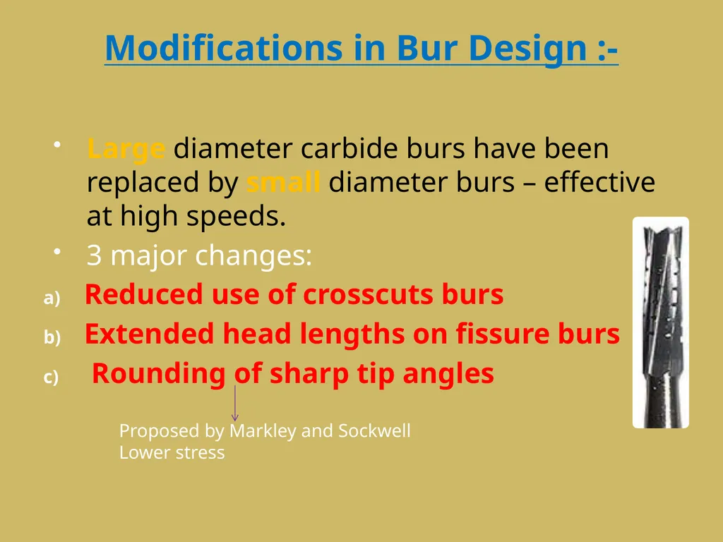 ROTARY INSTRUMENTS IN OPERATIVE DETISTRY SIBAR - slide 52 of 83